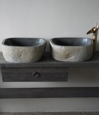 Rene Houtman Waskom Rivierkom | Set Van 2 | B42,5 x D40,5 x H15 cm