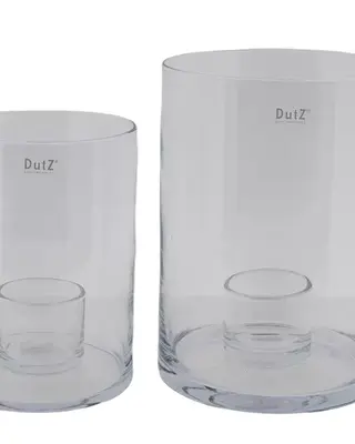 DutZ Windlicht Met Houder | Helder | H30 x D22 cm