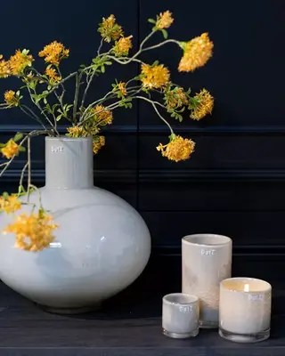 DutZ Vaas Darya | Lichtgrijs | H37 x D35 cm