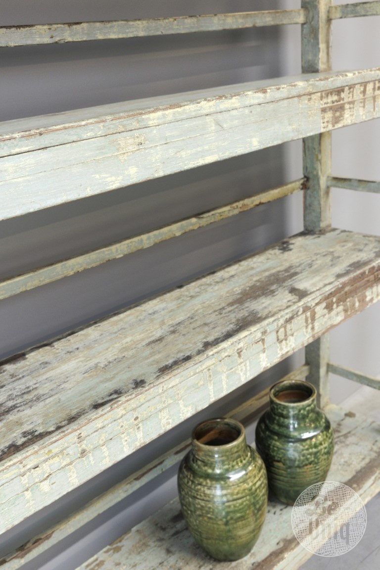 Be-Uniq Oud Houten Rek | India | H153 x B137 x D30 cm