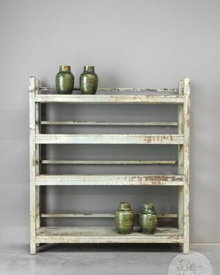 Be-Uniq Oud Houten Rek | India | H153 x B137 x D30 cm