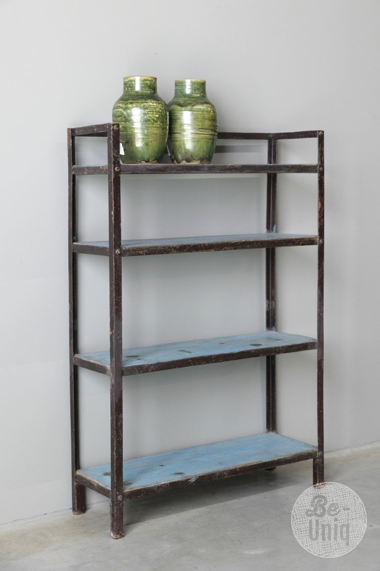 Be-Uniq Oud Rekje | India | Blauw | H117 x B77 x D26 cm