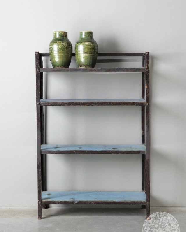 Be-Uniq Oud Rekje | India | Blauw | H117 x B77 x D26 cm
