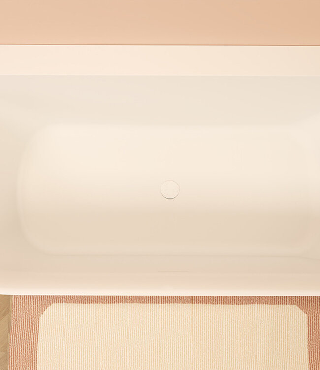 Wiesbaden Zenn hoekbad rechts 180 x 80 cm acryl mat wit met waste mat wit