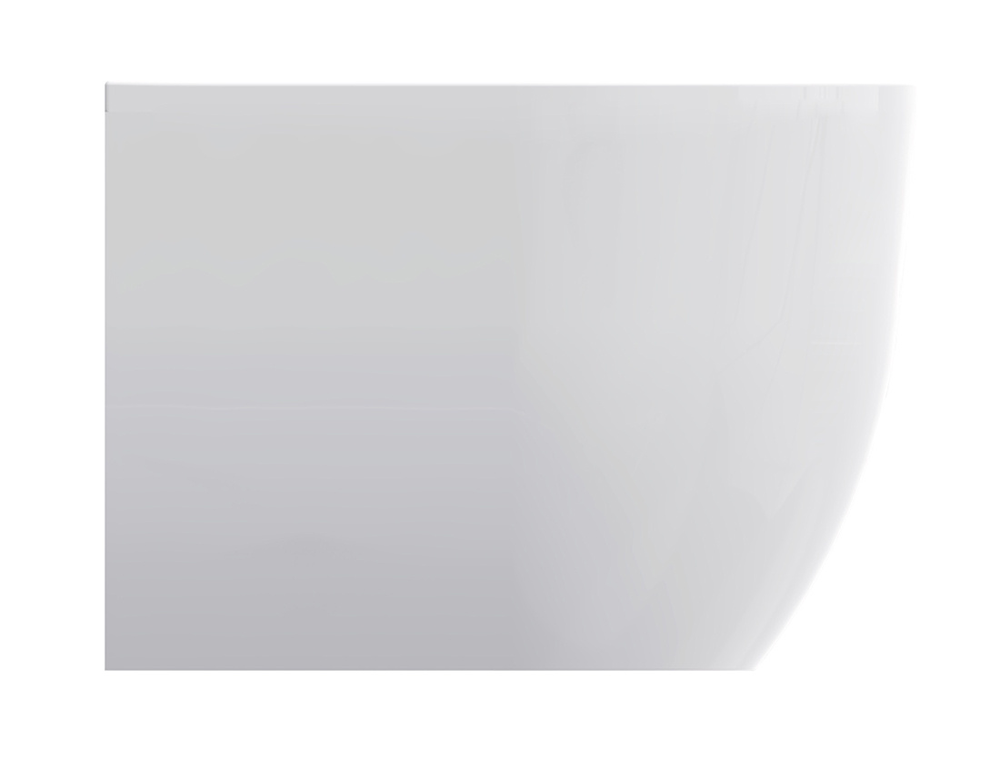 Wiesbaden Liora Half Vrijstaand Ligbad 180 x 80 Cm Acryl Mat Wit Met Waste Mat Wit