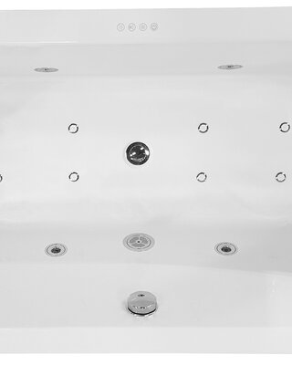 Wiesbaden Whirlpool Wiesbaden Libero Vrijstaand Ligbad 170x80x59 cm Inclusief Waste Wit