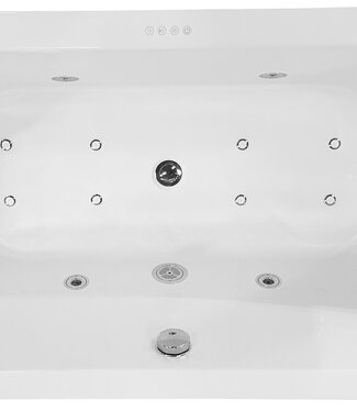 Wiesbaden Whirlpool Wiesbaden Libero Vrijstaand Ligbad 170x80x59 cm Inclusief Waste Wit