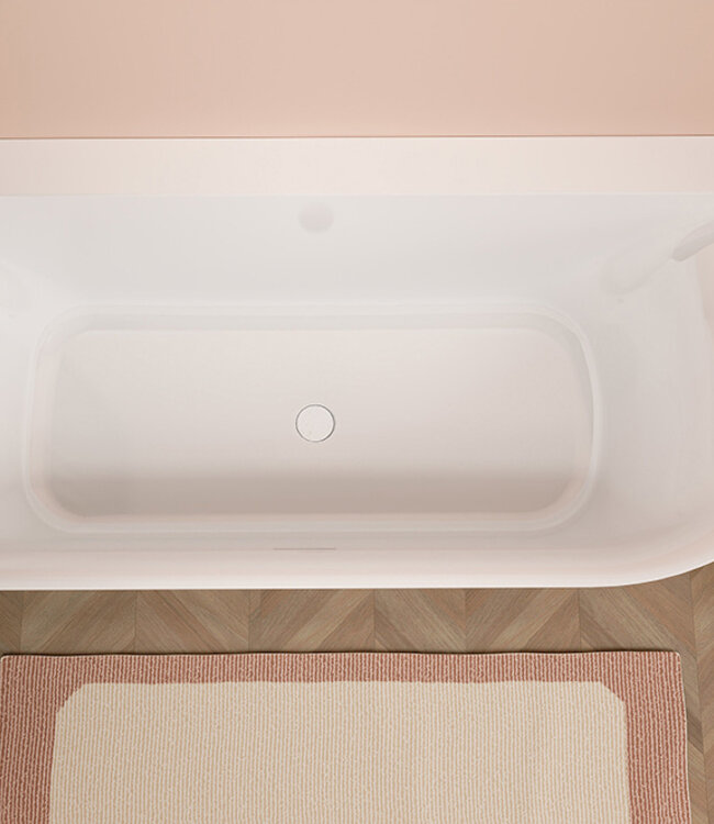 Wiesbaden Hoekbad Zenn Links 170 x 75 Cm Acryl Glans Wit Met Waste Glans Wit