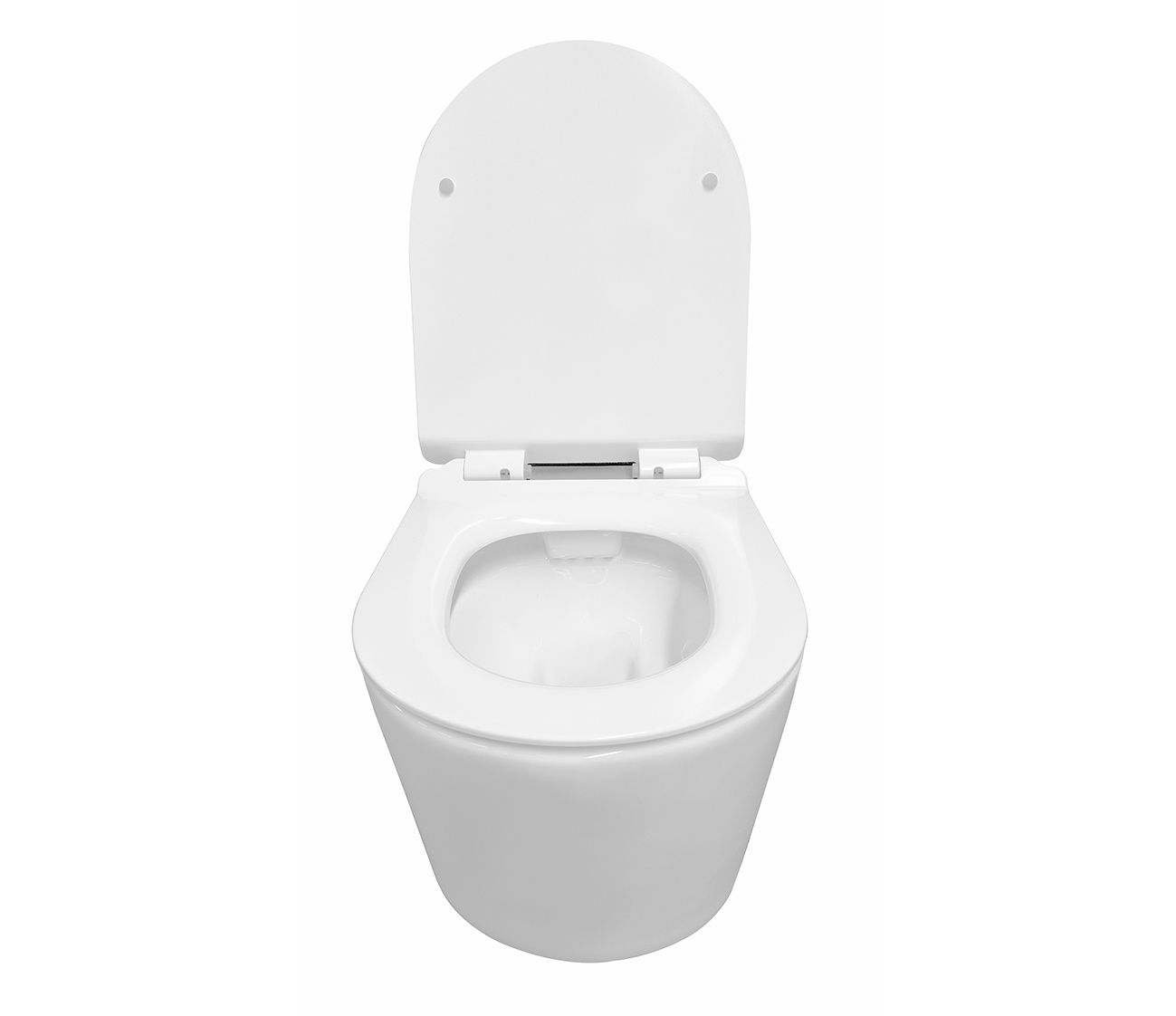 Wiesbaden Wandcloset Rimless Wiesbaden Sity Met Toiletzitting Softclose En Quick Release Glans Wit