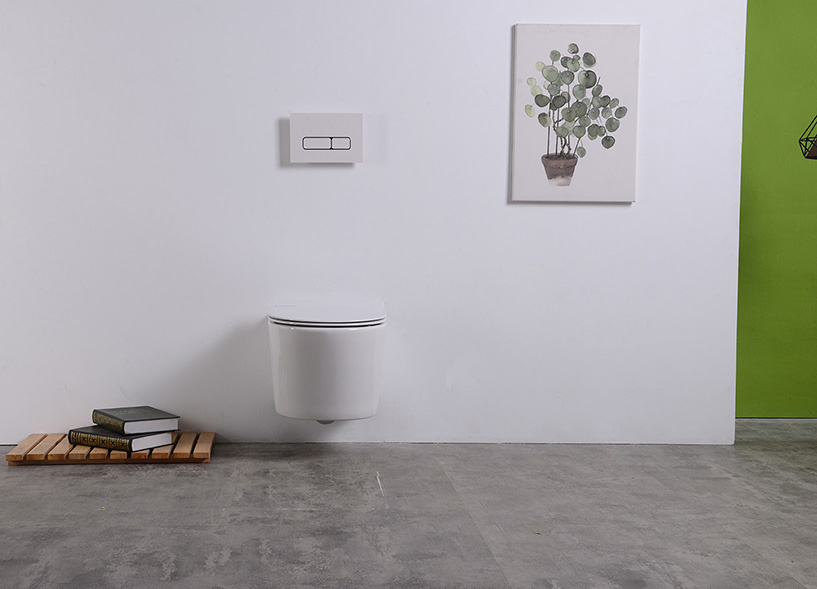 Wiesbaden Wandcloset Rimless Wiesbaden Sity Met Toiletzitting Softclose En Quick Release Glans Wit