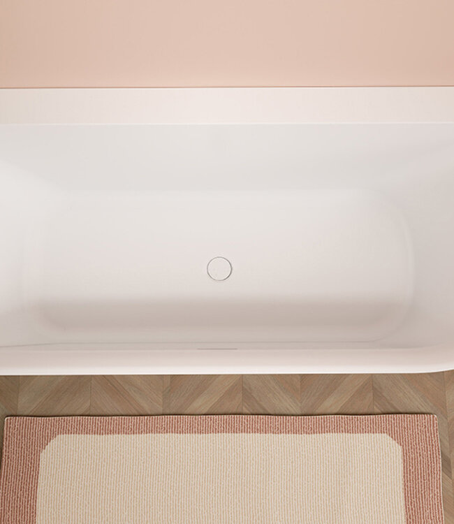 Wiesbaden Zenn Hoekbad Links | Mat Wit | 180 x 80 cm