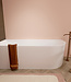 Wiesbaden Zenn Hoekbad Links | Mat Wit | 180 x 80 cm