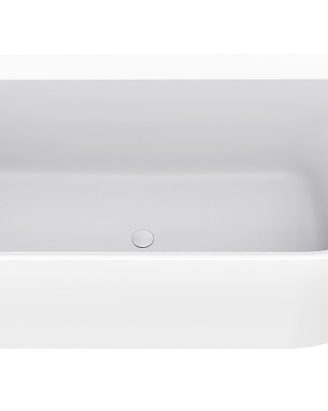 Wiesbaden Zenn Hoekbad Links | Mat Wit | 180 x 80 cm