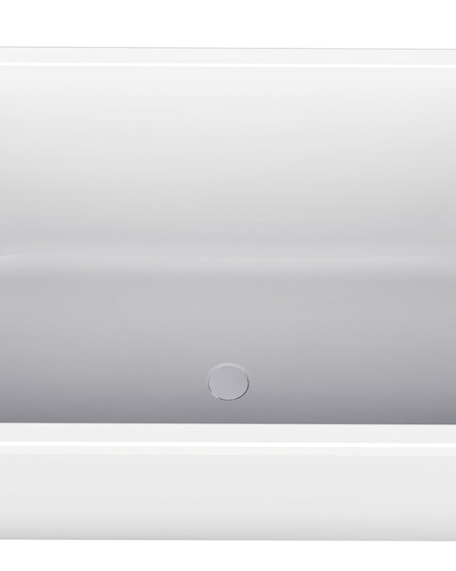 Wiesbaden Liora Half Vrijstaand Ligbad | 170 x 75 cm | Glans Wit