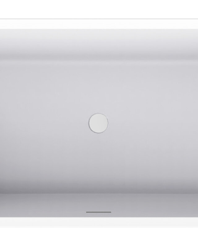 Wiesbaden Liora Half Vrijstaand Ligbad | 170 x 75 cm | Glans Wit