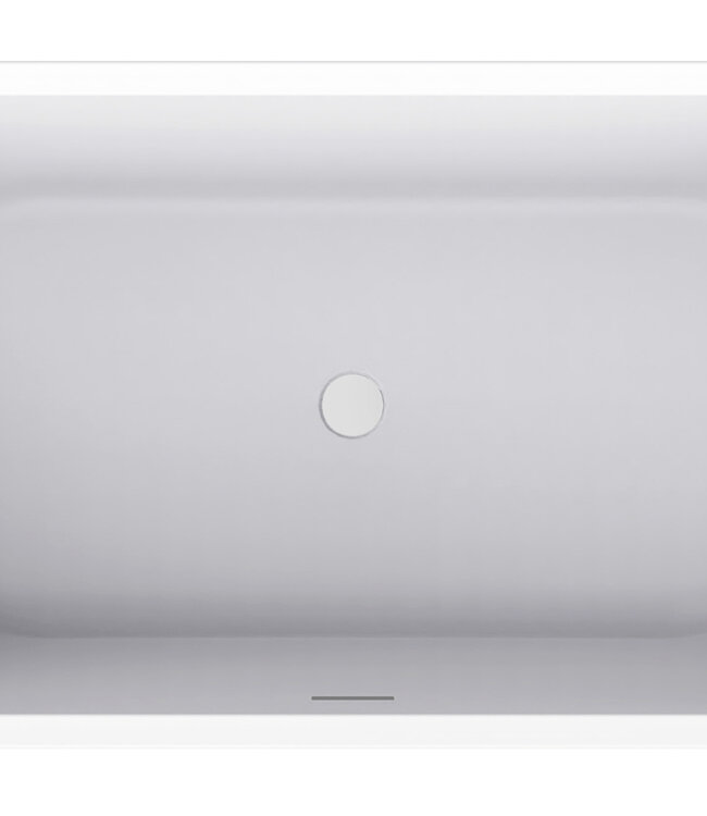 Wiesbaden Liora Half Vrijstaand Ligbad | 170 x 75 cm | Glans Wit