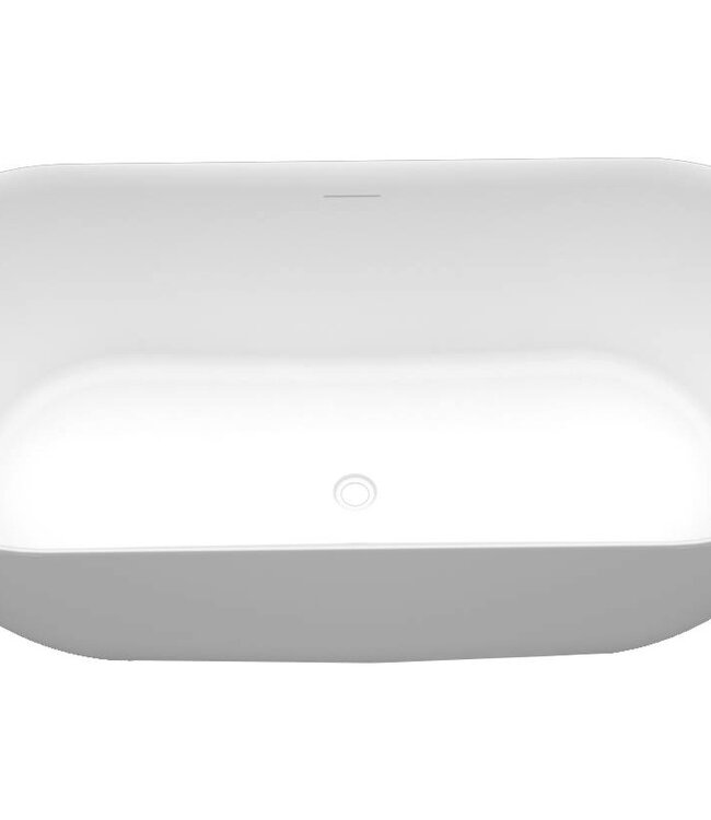 Wiesbaden Trens Vrijstaand Ligbad | Mat Wit | 180 x 80 cm