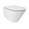 Wandcloset Vesta Rimless  Tornado Flush Wiesbaden Met Flatline Toiletzitting Softclose En Quick Release Mat Wit