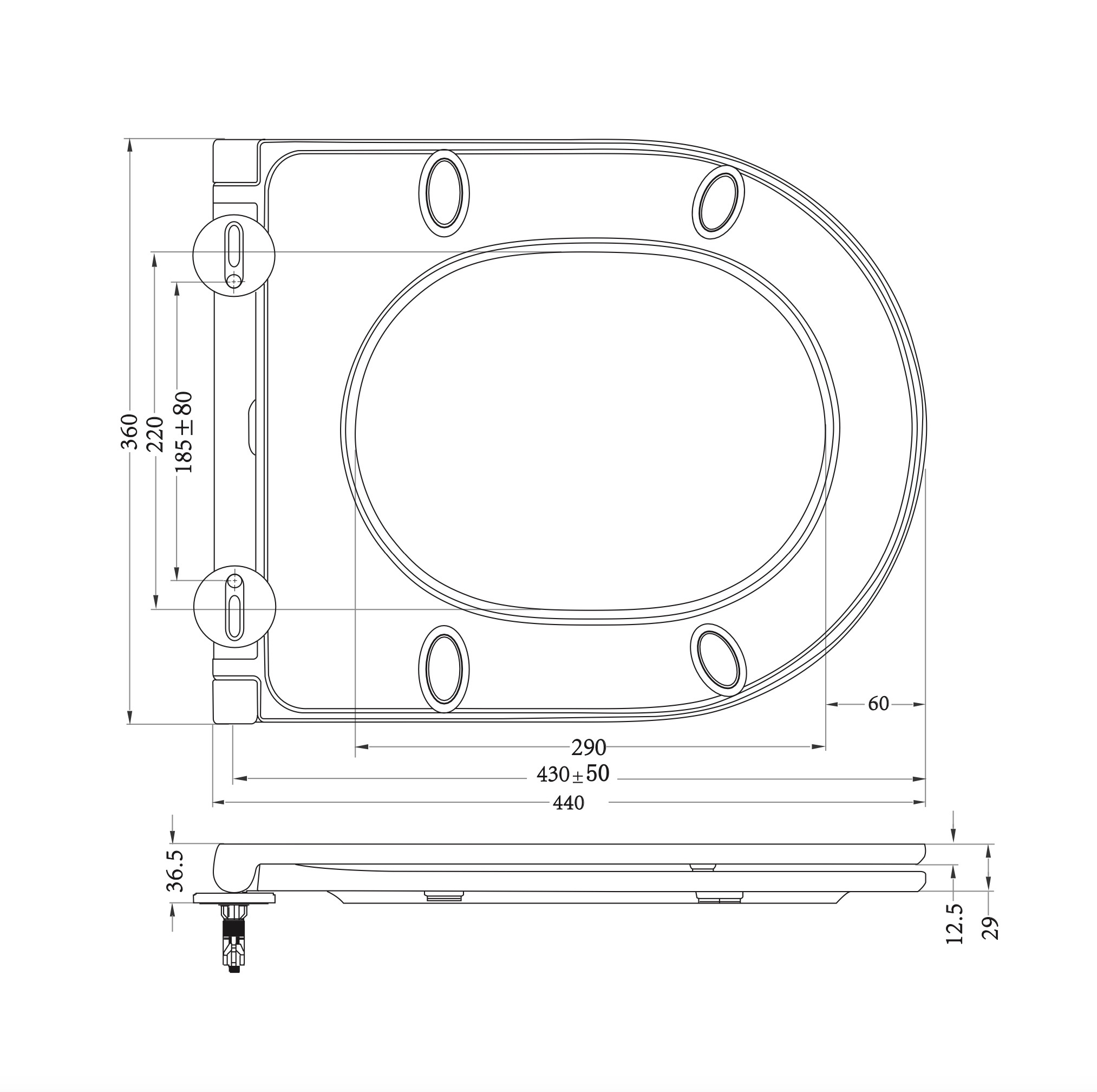 Wiesbaden Wandcloset Stereo Rimless Wiesbaden Met Flatline Toiletzitting Softclose En Quick Release Mat Zwart