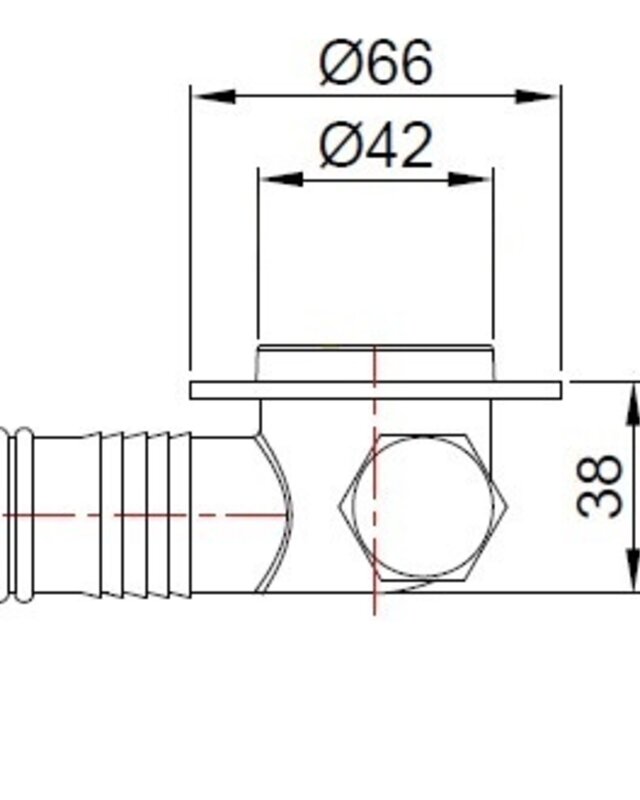 Wiesbaden Caral Inbouwdeel Badafvoer Met Overloop | 1 1/2''