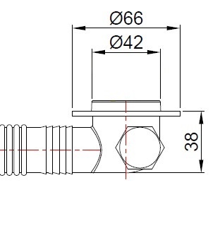 Wiesbaden Caral Inbouwdeel Badafvoer Met Overloop | 1 1/2''
