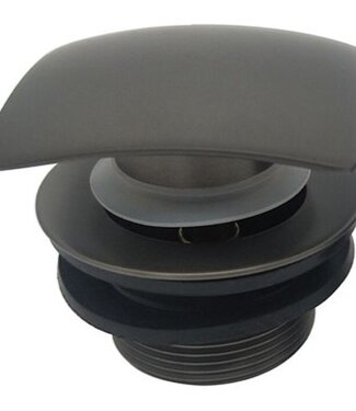 Wiesbaden Set Knop & Plug Badoverloopcombinatie | Gun Metal
