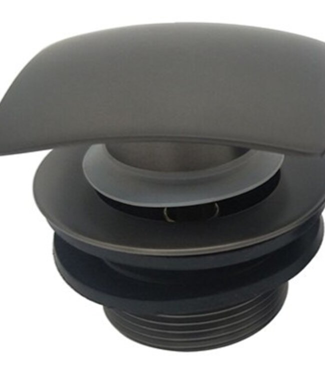 Wiesbaden Set Knop & Plug Badoverloopcombinatie | Gun Metal