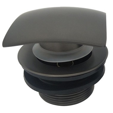 Wiesbaden Set Knop & Plug Badoverloopcombinatie | Gun Metal
