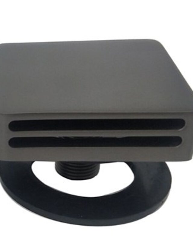 Wiesbaden Set Knop & Plug Badoverloopcombinatie | Gun Metal