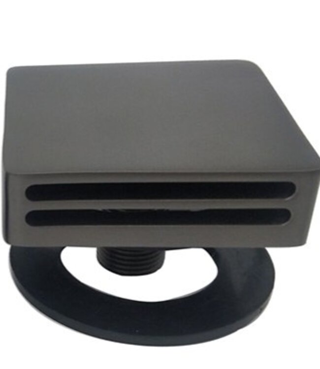 Wiesbaden Set Knop & Plug Badoverloopcombinatie | Gun Metal