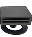 Wiesbaden Set Knop & Plug Badoverloopcombinatie | Gun Metal