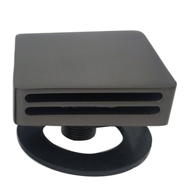 Wiesbaden Set Knop & Plug Badoverloopcombinatie | Gun Metal