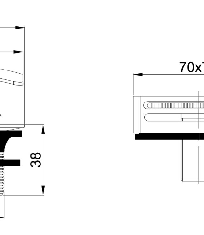Wiesbaden Set Knop & Plug Badoverloopcombinatie | Gun Metal
