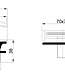 Wiesbaden Set Knop & Plug Badoverloopcombinatie | Gun Metal