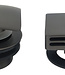 Wiesbaden Set Knop & Plug Badoverloopcombinatie | Gun Metal