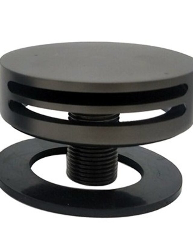 Wiesbaden Caral Afbouwdeel Badoverloopcombinatie | Gun Metal