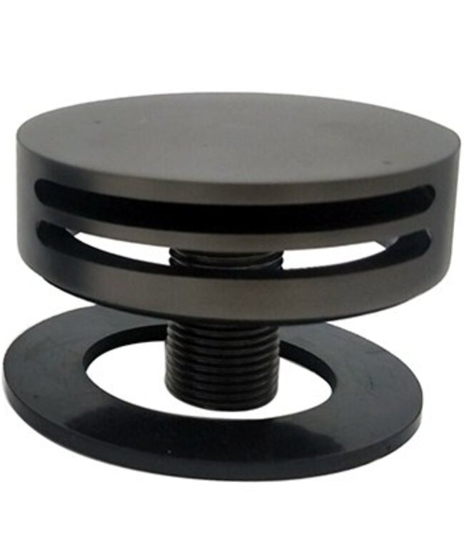 Wiesbaden Caral Afbouwdeel Badoverloopcombinatie | Gun Metal