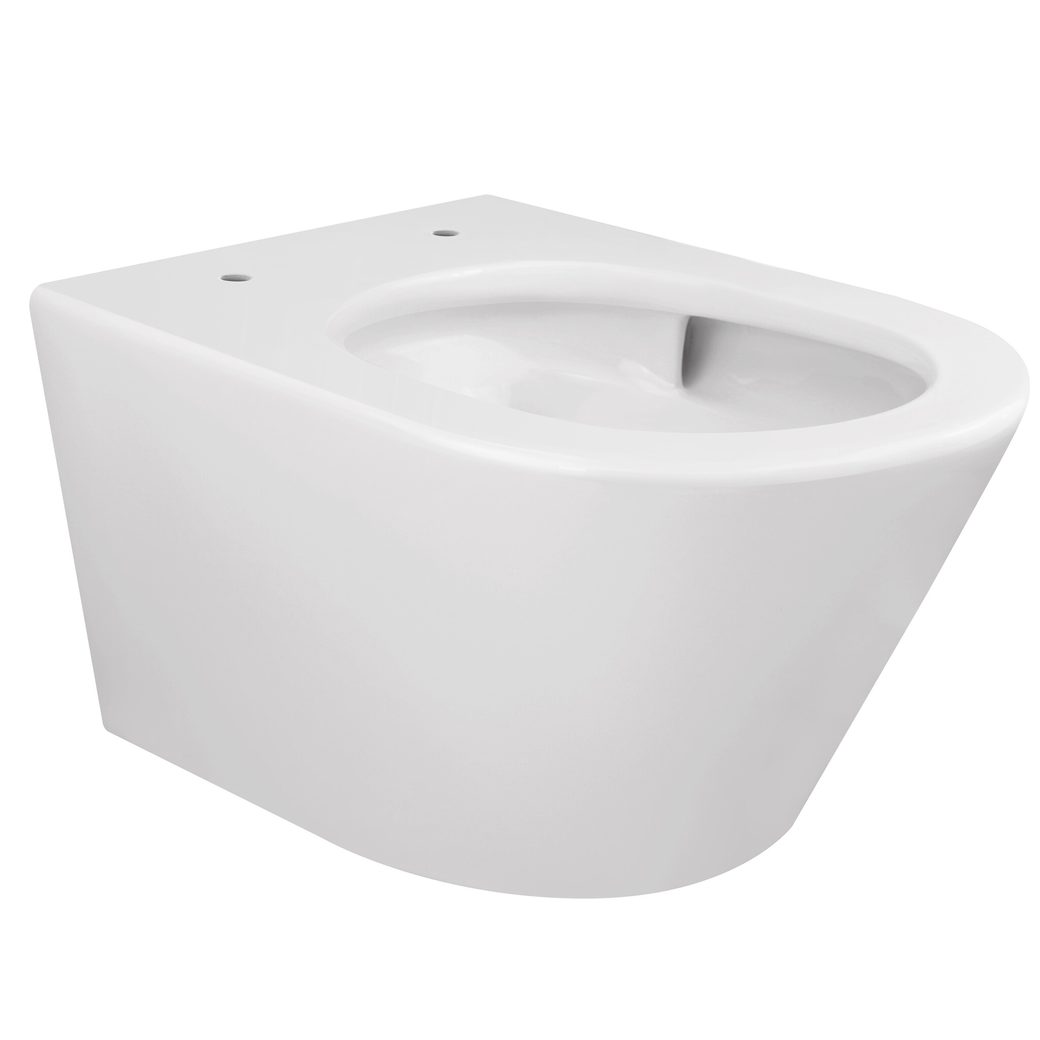 Wiesbaden Wandcloset Vesta Rimless Tornado Flush Wiesbaden met Slim Toiletzitting Softclose Glans Wit
