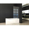 Orbit Badwand | Draaibaar | 150 x 80 cm | Mat Zwart