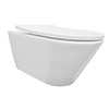 Wandcloset Stereo Rimless Wiesbaden Met Softclose Shade Toiletzitting Glans Wit