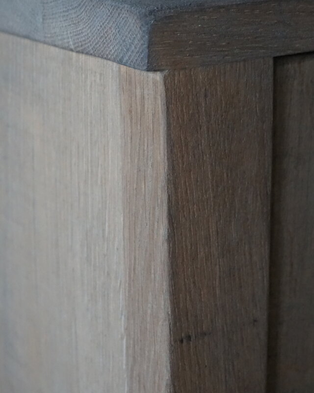 Rene Houtman Badkamermeubel | Nieuw Eikenhout Verouderd | H86 x B100 x D55 cm
