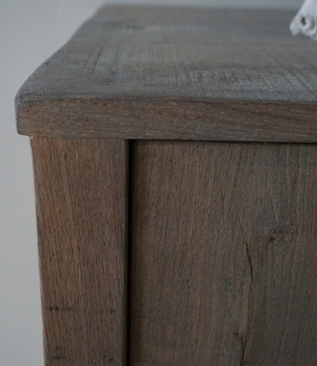 Rene Houtman Badkamermeubel | Nieuw Eikenhout Verouderd | H86 x B100 x D55 cm