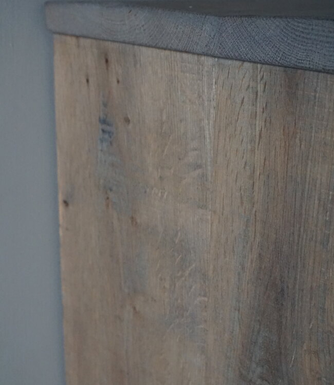 Rene Houtman Badkamermeubel | Nieuw Eikenhout Verouderd | H86 x B100 x D55 cm