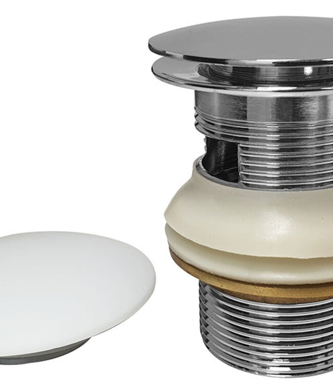 Wiesbaden Badafvoersifon Met Clickwaste | Solid Surface | 1 1/2''