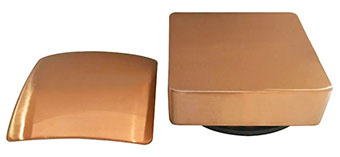 Wiesbaden Set Knop & Plug Badoverloopcombinatie | Vierkant