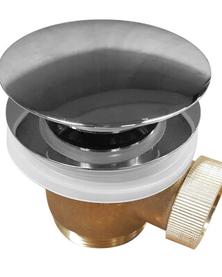 Wiesbaden Caral Clickwaste Badafvoer | Chroom | 1 1/2''