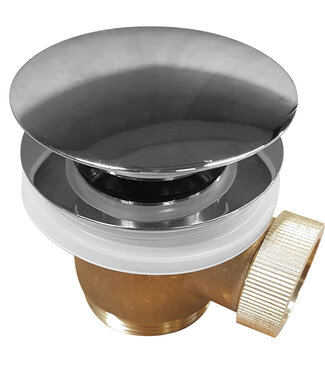 Wiesbaden Caral Clickwaste Badafvoer | Chroom | 1 1/2''