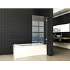 Less Badwand | Draaibaar | 80 x 150 cm | Chroom