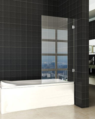 Wiesbaden Less Badwand | Draaibaar | 80 x 150 cm | Chroom