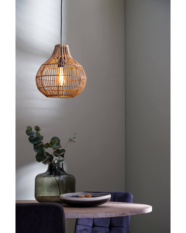 Light&Living Hanglamp Pacino | Rattan | Donkerbruin | 3 Maten!
